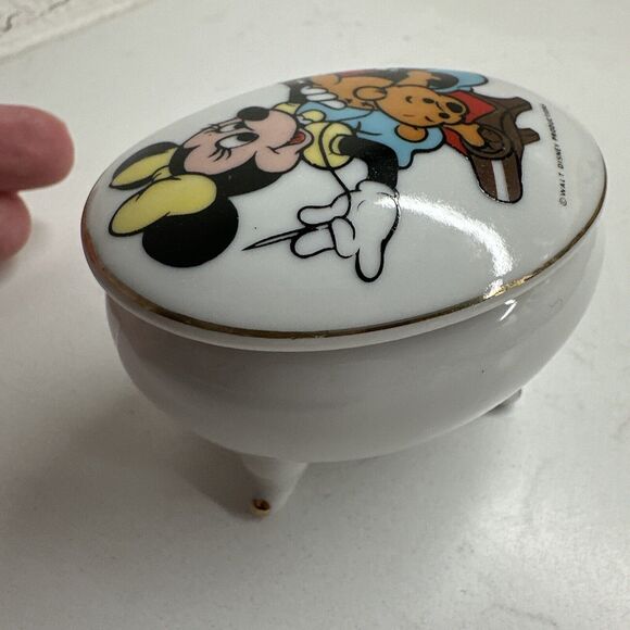 Minnie Mouse Trinket Box Jewelry Box Vintage Gift Collectible - Picture 10 of 16